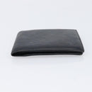 LOUIS VUITTON Epi Pouch 2 Set Black Brown LV Auth 215438-13