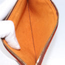 LOUIS VUITTON Epi Pouch 2 Set Black Brown LV Auth 215438-8