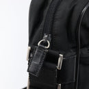 PRADA Shoulder Bag Nylon Black Silver Auth 215517A-15