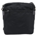 PRADA Shoulder Bag Nylon Black Silver Auth 215517A-2