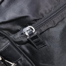 PRADA Shoulder Bag Nylon Black Silver Auth 215517A-22