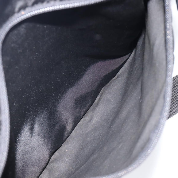 PRADA Shoulder Bag Nylon Black Silver Auth 215517A