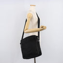 PRADA Shoulder Bag Nylon Black Silver Auth 215517A-26
