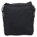 PRADA Shoulder Bag Nylon Black Silver Auth 215517A-3