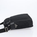 PRADA Shoulder Bag Nylon Black Silver Auth 215517A-5