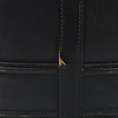 GUCCI Web Sherry Line Boston Bag Leather Black Gold Auth 215521-7