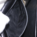 CELINE Macadam Shoulder Bag Leather Black Gold Auth 215522-28
