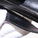 CELINE Macadam Shoulder Bag Leather Black Gold Auth 215522-29