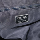 PRADA Hand Bag Nylon Black Silver Auth 215523-16