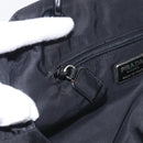 PRADA Hand Bag Nylon Black Silver Auth 215523-20