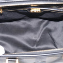 FENDI Pequin Canvas Boston Bag PVC Black Brown Auth 215539-18