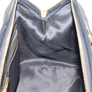 FENDI Pequin Canvas Boston Bag PVC Black Brown Auth 215539-19