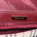 BURBERRY Nova Check Shoulder Bag Canvas Beige Gold Auth 215541-16