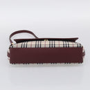 BURBERRY Nova Check Shoulder Bag Canvas Beige Gold Auth 215541-9
