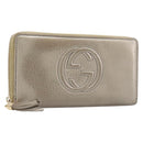 GUCCI Soho Long Wallet Leather Gold 308004 Auth 215554V-1