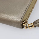 GUCCI Soho Long Wallet Leather Gold 308004 Auth 215554V-10