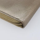 GUCCI Soho Long Wallet Leather Gold 308004 Auth 215554V-11