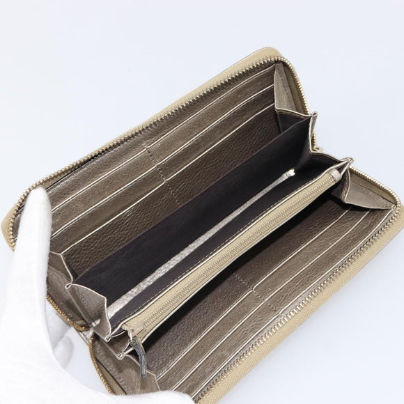 GUCCI Soho Long Wallet Leather Gold 308004 Auth 215554V