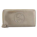 GUCCI Soho Long Wallet Leather Gold 308004 Auth 215554V-2