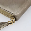 GUCCI Soho Long Wallet Leather Gold 308004 Auth 215554V-9