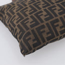 FENDI Zucca Canvas Tote Bag Black Brown Auth 215555-11