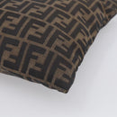 FENDI Zucca Canvas Tote Bag Black Brown Auth 215555-12
