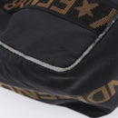 FENDI Tote Bag Canvas Black Auth 215557-13