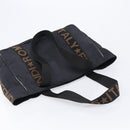 FENDI Tote Bag Canvas Black Auth 215557-6
