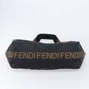 FENDI Tote Bag Canvas Black Auth 215557-9