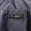 CHANEL New Travel Line Hand Bag Nylon Black Gold CC Auth 215558V-15