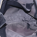 CHANEL New Travel Line Hand Bag Nylon Black Gold CC Auth 215558V-16