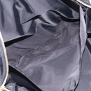 CHANEL New Travel Line Hand Bag Nylon Black Gold CC Auth 215558V-20