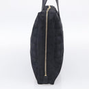CHANEL New Travel Line Hand Bag Nylon Black Gold CC Auth 215558V-4