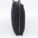 CHANEL New Travel Line Hand Bag Nylon Black Gold CC Auth 215558V-5