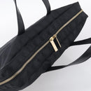 CHANEL New Travel Line Hand Bag Nylon Black Gold CC Auth 215558V-6