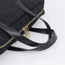 CHANEL New Travel Line Hand Bag Nylon Black Gold CC Auth 215558V-7