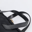 CHANEL New Travel Line Hand Bag Nylon Black Gold CC Auth 215558V-8