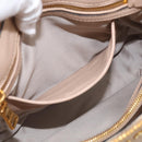 Miu Miu Hand Bag Leather 2way Beige Gold Auth 215564V-22
