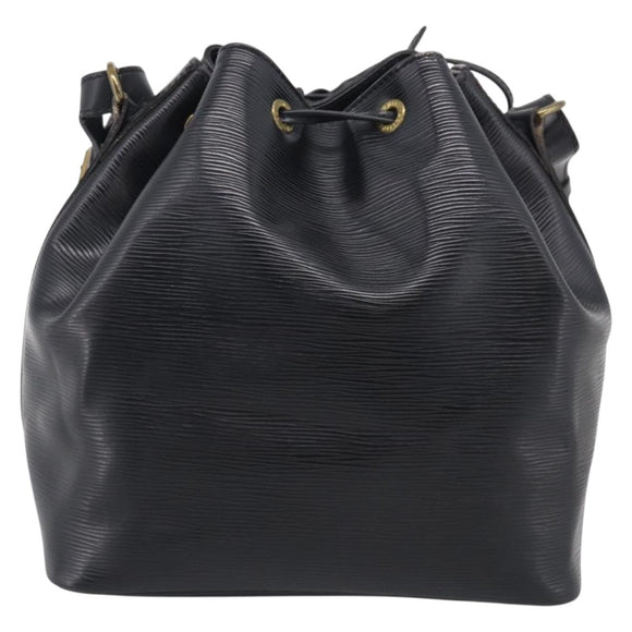 LOUIS VUITTON Epi Petit Noe Shoulder Bag Black M44102 LV Auth 215577V