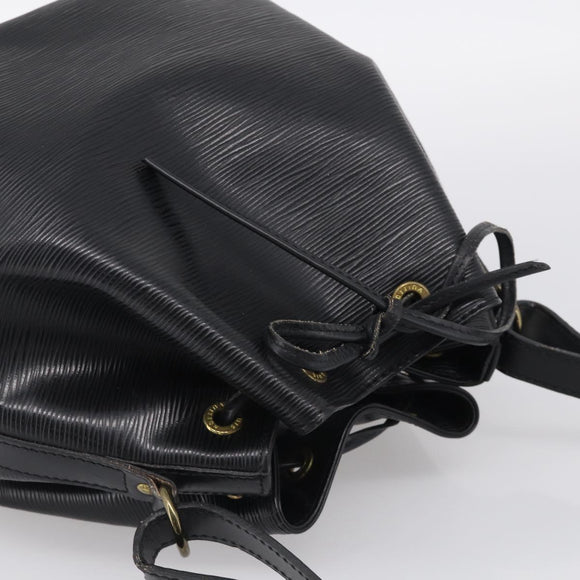 LOUIS VUITTON Epi Petit Noe Shoulder Bag Black M44102 LV Auth 215577V