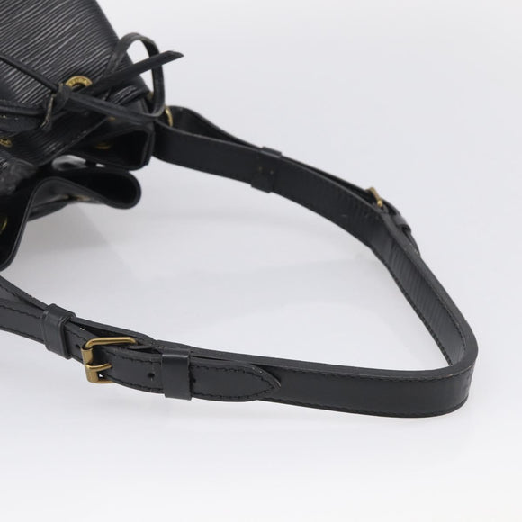 LOUIS VUITTON Epi Petit Noe Shoulder Bag Black M44102 LV Auth 215577V