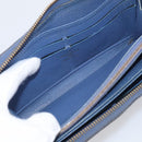LOUIS VUITTON Monogram Empreinte Zippy Wallet Blue M11969 LV Auth 215584-16