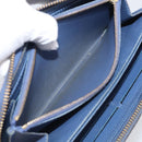 LOUIS VUITTON Monogram Empreinte Zippy Wallet Blue M11969 LV Auth 215584-18