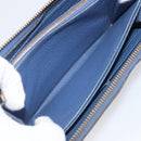 LOUIS VUITTON Monogram Empreinte Zippy Wallet Blue M11969 LV Auth 215584-19