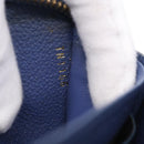 LOUIS VUITTON Monogram Empreinte Zippy Wallet Blue M11969 LV Auth 215584-23