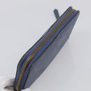 LOUIS VUITTON Monogram Empreinte Zippy Wallet Blue M11969 LV Auth 215584-6