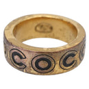CHANEL Ring Metal Gold Tone #13(JP Size) CC Auth 215585-2
