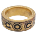 CHANEL Ring Metal Gold Tone #13(JP Size) CC Auth 215585-3