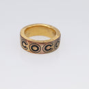 CHANEL Ring Metal Gold Tone #13(JP Size) CC Auth 215585-4