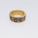 CHANEL Ring Metal Gold Tone #13(JP Size) CC Auth 215585-5